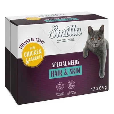 Smilla Hair & Skin Bocaditos con verduras 12 x 85 g Con pollo y zanahorias