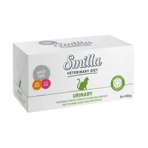 Smilla Veterinary Diet 8 x 100 g - Pack mixto Urinary: Pavo + ternera