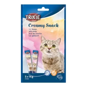 Snack cremoso Trixie con gambas para gatos 5 × 14 g