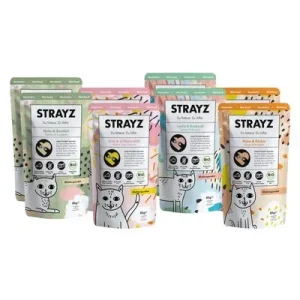 STRAYZ BIO Cat 8 x 85 g Pack de prueba ecológico