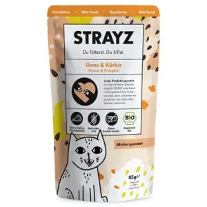 STRAYZ BIO en bolsitas 6 x 85 g Oca y calabaza ecológicas