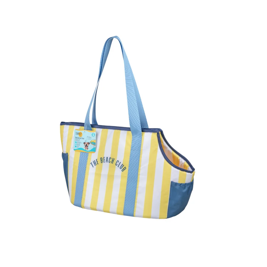 Summer Vibes Bolso Amarillo de Rayas para cachorros - Image 2
