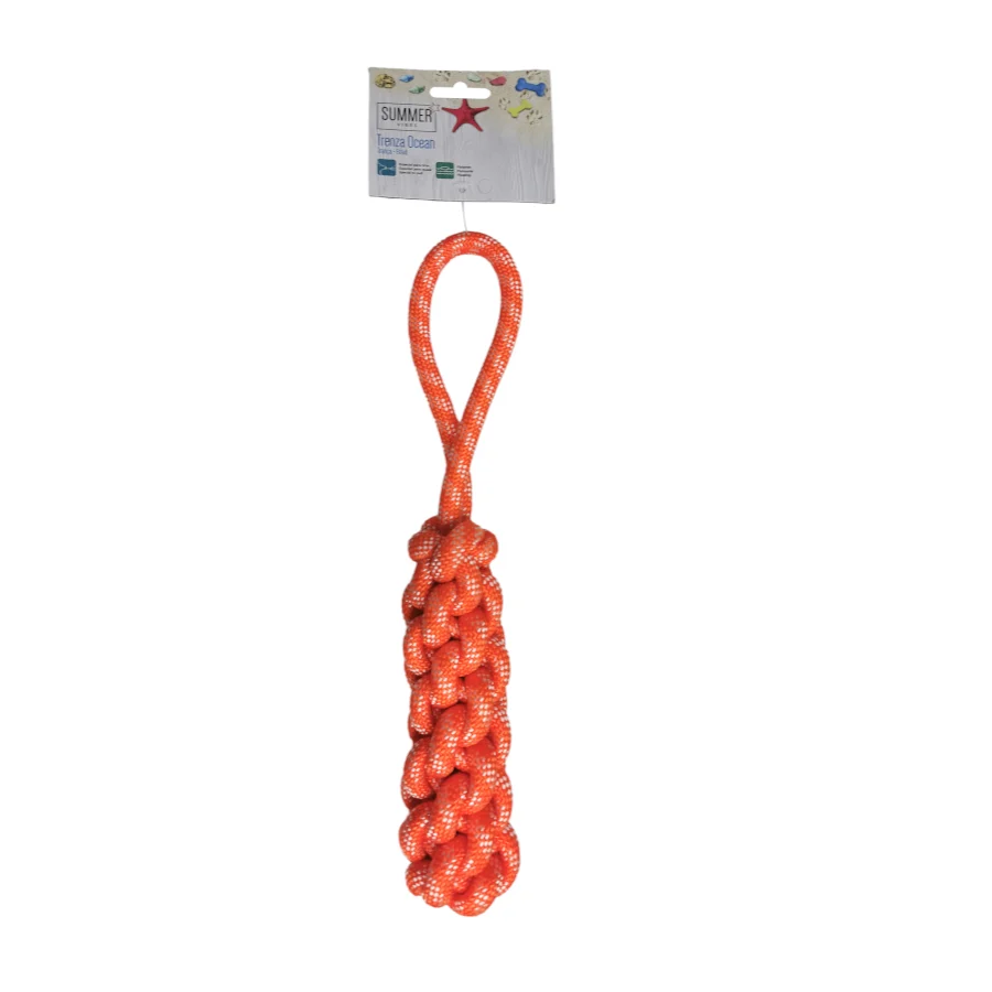 Summer Vibes Ocean Cuerda Trenzada Flotante para perros