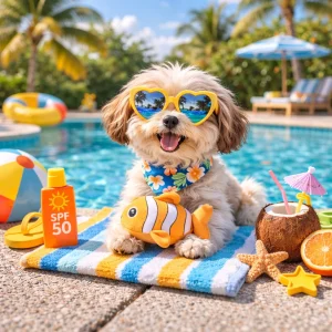 Summer Vibes Peluche Flotante Pez Juguete para perros