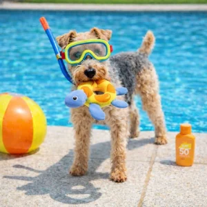 Summer Vibes Peluche Flotante Tortuga Juguete para perros