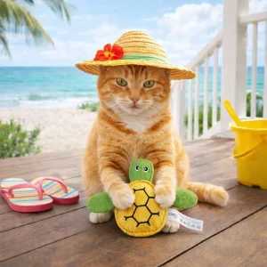 Summer Vibes Tortuga Peluche para gatos
