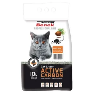 Super Benek Active Carbon arena aglomerante con carbón activo 10 l (8 kg aprox)