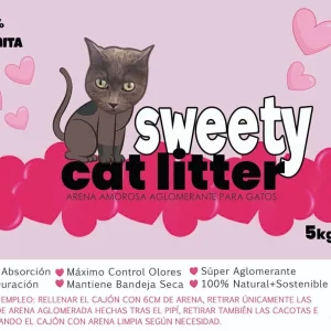 SWEETY CAT LITTER Arena Aglomerante para Gatos – 10kg
