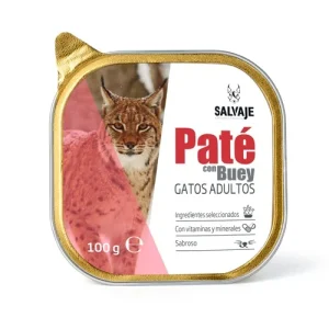 Tarrina de Paté Salvaje con buey para gatos