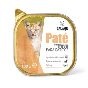 Tarrina de Paté Salvaje con pavo para gatitos