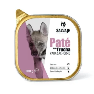 Tarrina de Paté Salvaje con trucha para cachorros