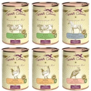 Terra Canis Classic 6 x 400 g Pack mixto (4 variedades)