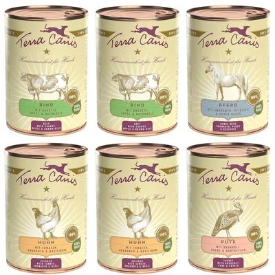 Terra Canis Classic 6 x 400 g Pack mixto (4 variedades)
