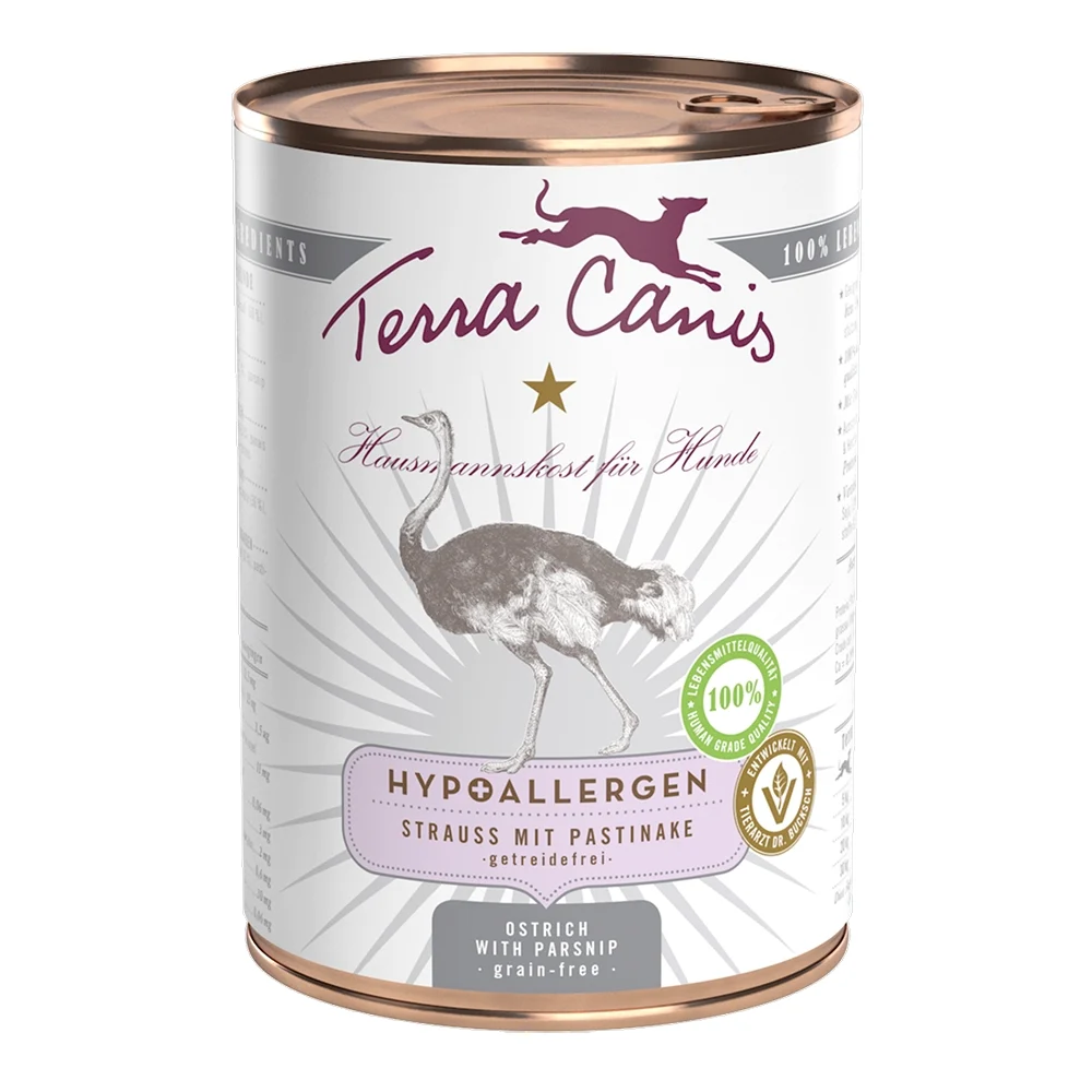Terra Canis hipoalergénico Avestruz con chirivía 400 g