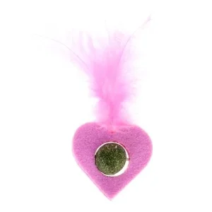 TIAKI corazón de menta para gatos con pluma
