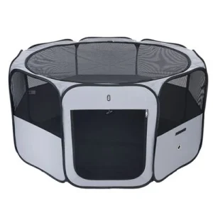 TIAKI Corral plegable para cachorros y roedores S: 88 x 88 x 41,5 cm (L x An x Al)