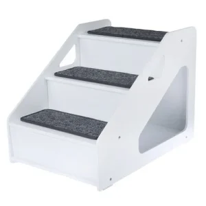 TIAKI Escaleras con refugio para mascotas 60 x 44 x 45 cm (L x An x Al)