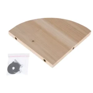 TIAKI Plataforma de esquina de madera para roedores 17,5 x 17,5 x 1,2 cm (L x An x Al)