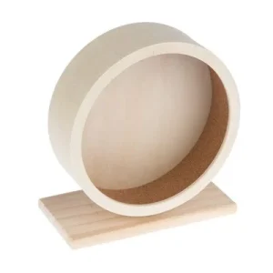 TIAKI Rueda de ejercicio de madera para roedores 19,5 cm (Diám)