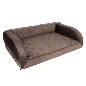 TIAKI Wellness sofá para perros 100 x 65 x 30 cm (L x An x Al), marrón