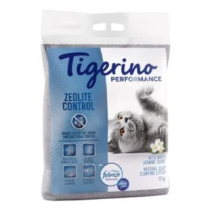 Tigerino Performance Zeolite Control arena aglomerante Ambi Pur Freshness flor de jazmín 12 kg