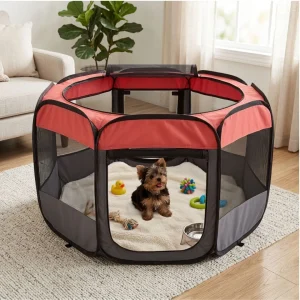 TK-Pet Parque Plegable de Lona para mascotas