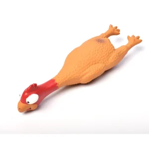 Tootoy! Chew Farm Chicken mordedor con sonido para perros