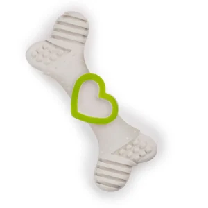 Tootoy! Chew Love Bone Blanco hueso mordedor para cachorros