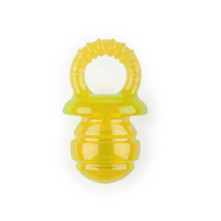 Tootoy! Chew Puppyfier Amarillo mordedor blando con sonido para perros