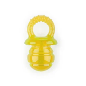 Tootoy! Chew Puppyfier Amarillo mordedor blando con sonido para perros