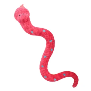 Tootoy! Giant Snake Cuddler Pink Peluche gigante para perros