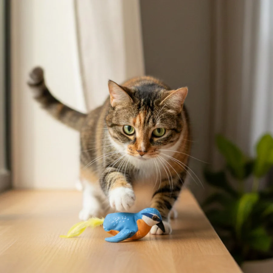 Tootoy! Peluche Interactivo de Pájaro para gatos