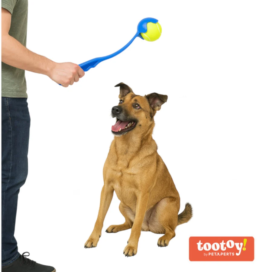 Tootoy! Tennis Ball Launcher Lanzador de Pelotas Azul para perros - Image 2