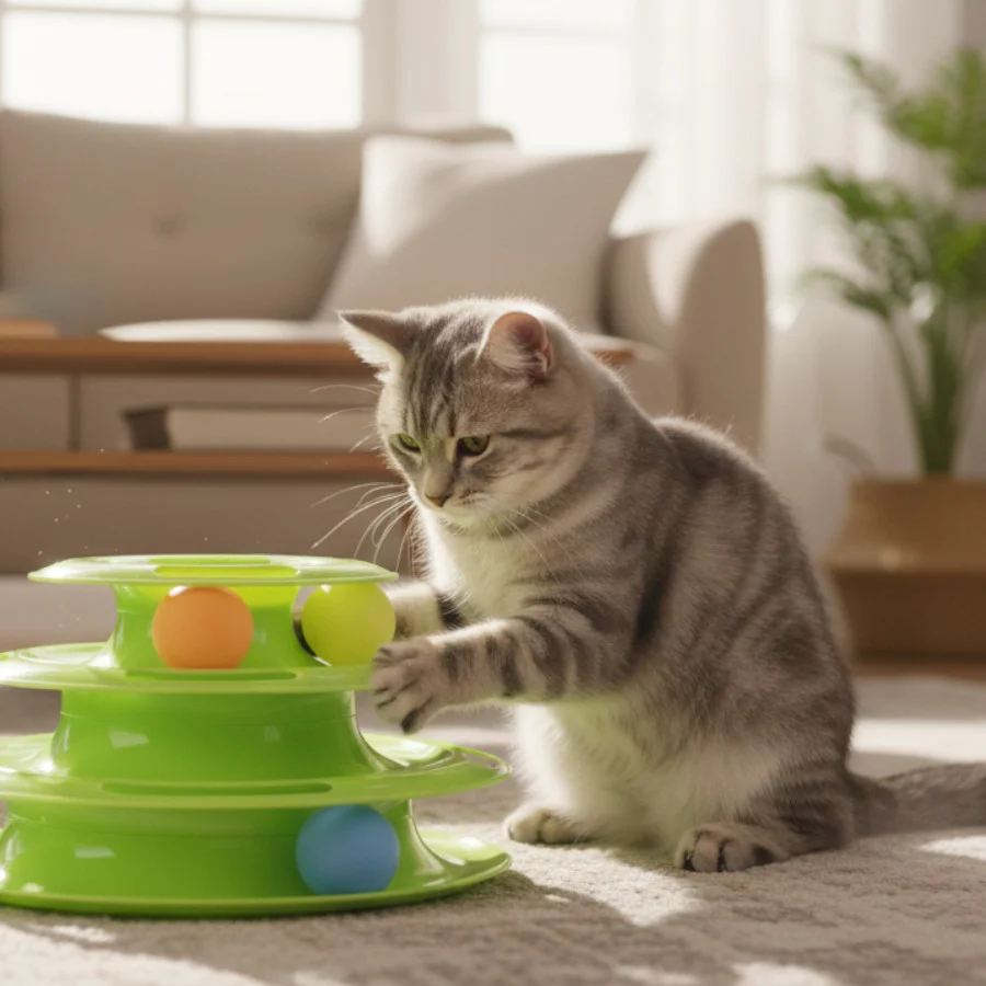 Tootoy! Torre de Pelotas interactivas para gatos