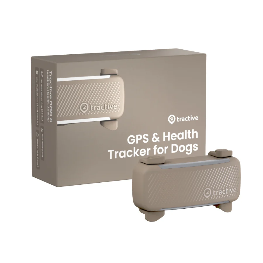 Tractive GPS Dog 6 Marrón Rastreador para perros