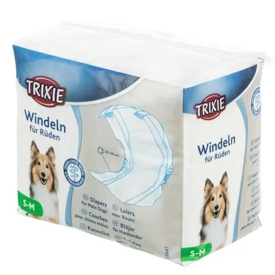 Trixie pañales para perros macho Talla S–M: 30–46 cm, 12 uds.