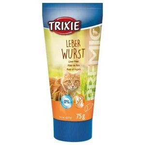 Trixie PREMIO Salchicha de hígado en crema para gatos 75 g