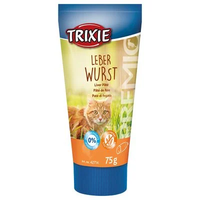 Trixie PREMIO Salchicha de hígado en crema para gatos 75 g