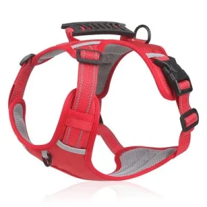 UAMLY Arnés antitirones para perros (rojo) S