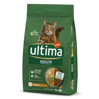 Ultima 10 kg pienso para gatos en oferta: 9 + 1 kg ¡gratis! Adult con pollo