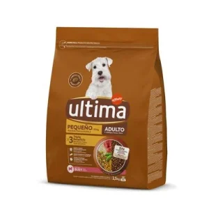 Ultima Dog Mini Adult vacuno 2 x 2,5 kg - Pack Ahorro