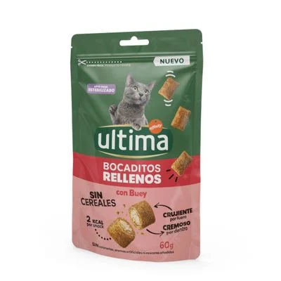 Ultima Snacks Bocaditos rellenos con vacuno 60 g
