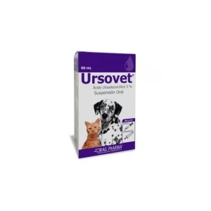 Ursovet Jarabe – Apoyo Hepático Oral para Perros y Gatos (60 mL)