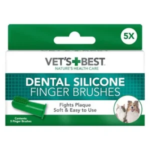 Vet's Best® cepillos de dientes de dedo para mascotas 5 unidades