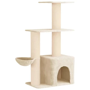 vidaXL Árbol para gatos con postes de sisal Árbol rascador Torre Gatos Juego