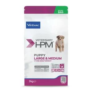 Virbac HPM Veterinary Puppy Large & Medium Pienso Cerdo para perros
