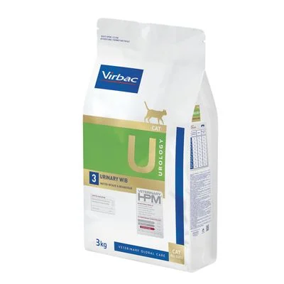 Virbac U3 Veterinary HPM Urology Water Intake & Behaviour para gatos 3 kg