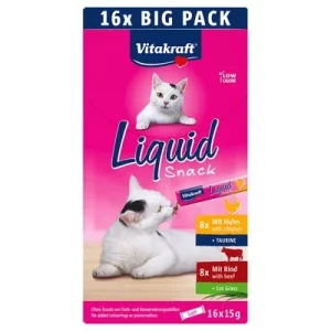 Vitakraft Cat Liquid Snack - Pack mixto 16 x 15 g (Mix 1)