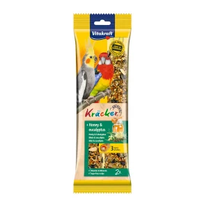 Vitakraft Kräcker Miel y Eucalipto Barirtas para cotorras