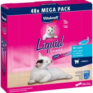 Vitakraft Liquid Snack con salmón 48 x 15 g